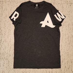 G-Star Raw Gray Afrojack Capsule Collection Spellout Crewneck T-Shirt